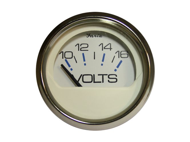 Hovedbilde FARIA Voltmeter, m/flatt glass
