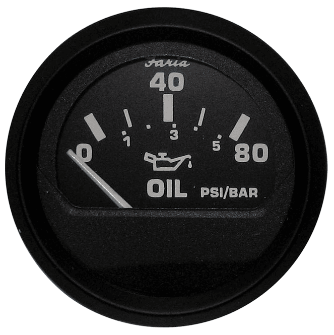 Hovedbilde FARIA Oljetrykkm?ler Euro 0-80 PSI