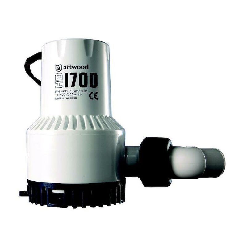 Attwood HD 1700 Lensepumpe 6435 liter/time, 1700GPH - 12V