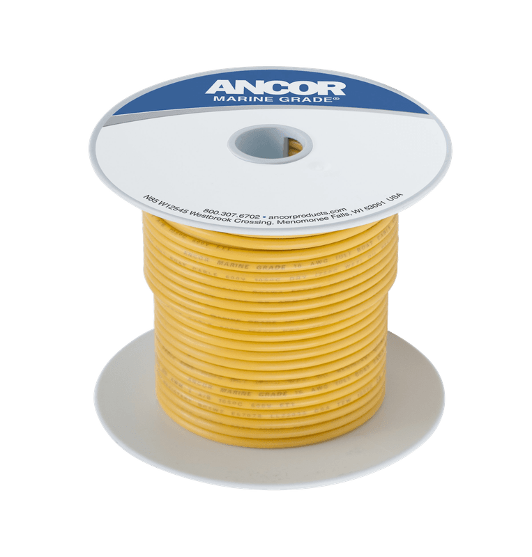 Fortinnet Marine Gradert Kobberkabel p? 2mm?, Gul - 5.5m