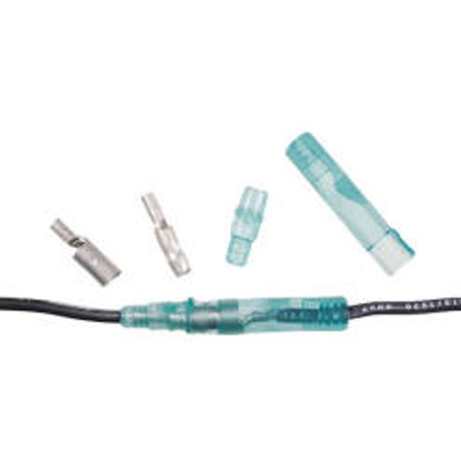 Hovedbilde Skj?tehylse. 1 - 2 mm2 Bl? - 25stk