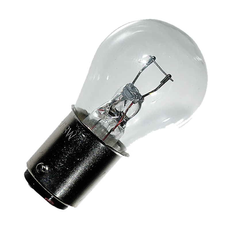 12 Volts dobbel bayonett lysp?re 13 watt -2stk
