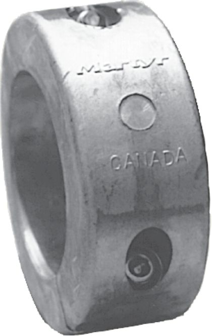 Hovedbilde Smal aksel anode, for 20 mm aksel, Zink, CMC20