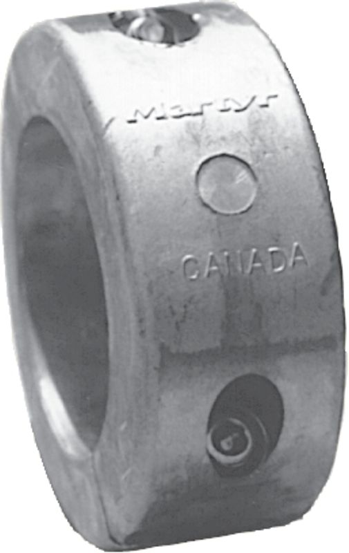 Smal aksel anode, for 20 mm aksel, Zink, CMC20