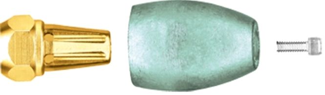 Hovedbilde Propellmutter Anodesett, for 19mm aksel, Zink