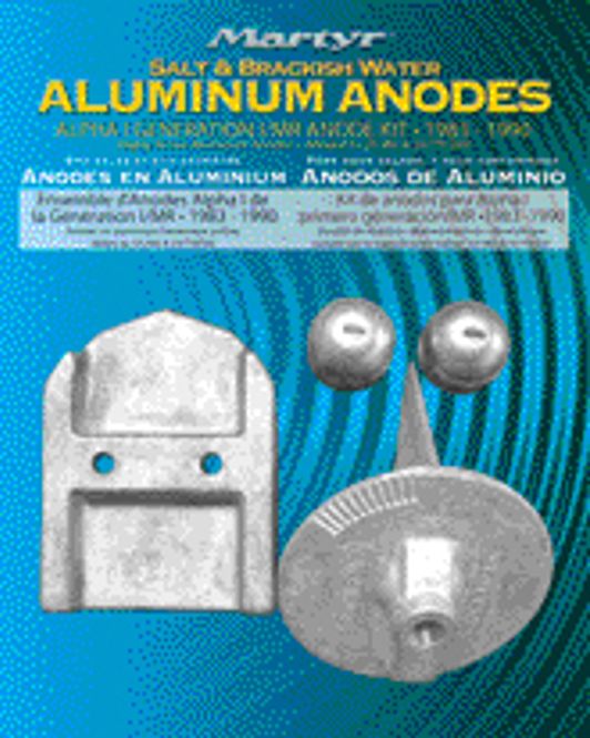 Hovedbilde Anodesett for Alpha 1 Gen 1, Alu, ALPHAGEN1KITA