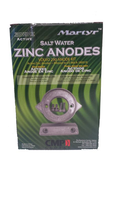Volvo Penta 290 Zink sett, komplett, Zink