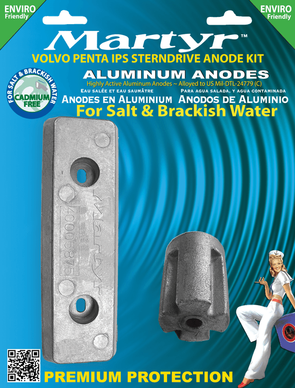 Volvo IPS Anodesett i aluminium