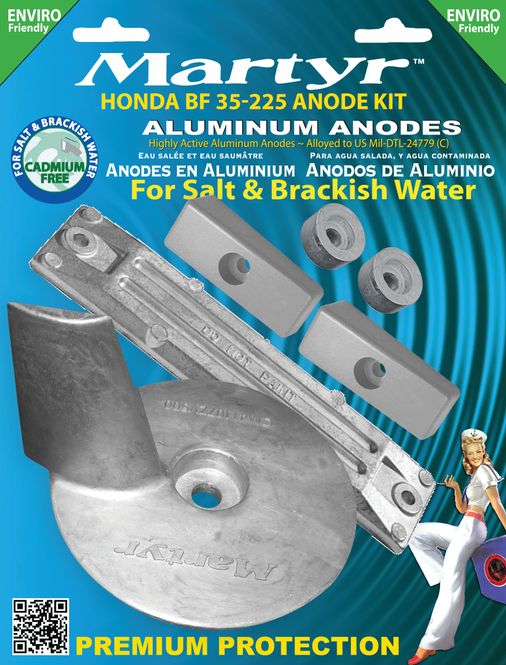 Hovedbilde Anodesett Honda BF35-50, Zink