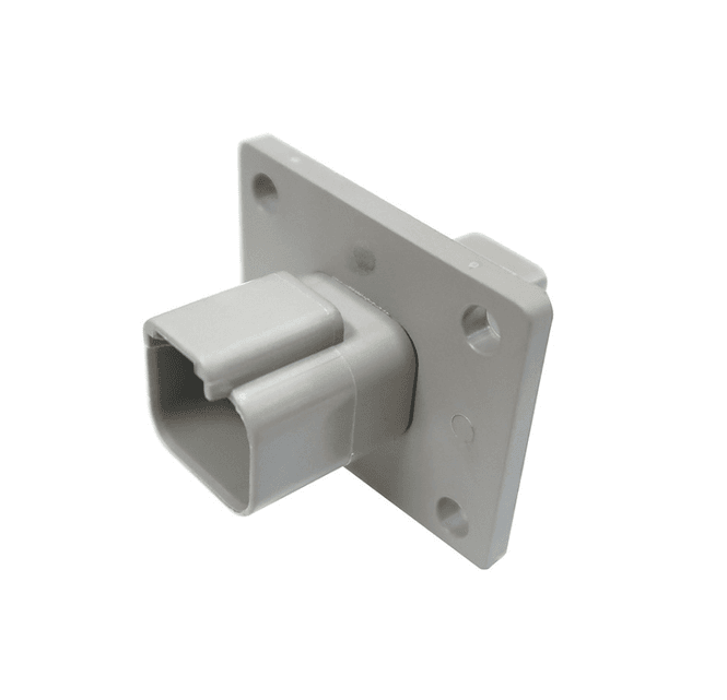 Hovedbilde DT-kontakt 2-pin flensfeste, inkl kilel?s/ uten ...