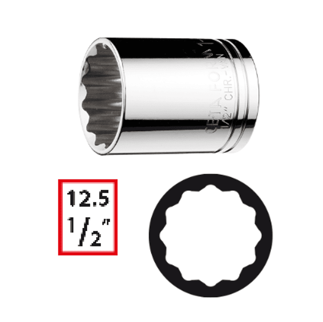 Hovedbilde 1/2'' pipe i tommer, 7/16