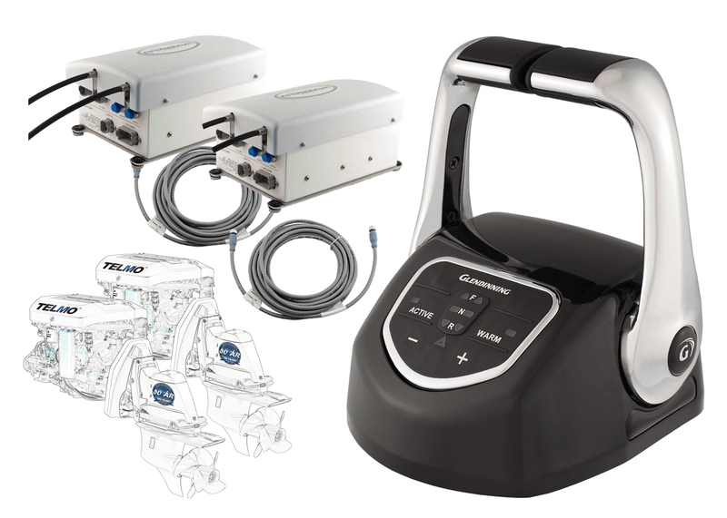 Glendinning Genesys Kit, 2 Innenbordsmotor, Svart-Trim-24V